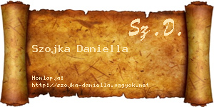 Szojka Daniella névjegykártya